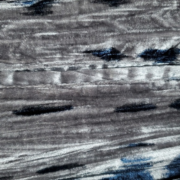 Pure Jill Open Front Shibori Print Velvet Cardigan Jacket Large - Picture 4 of 7